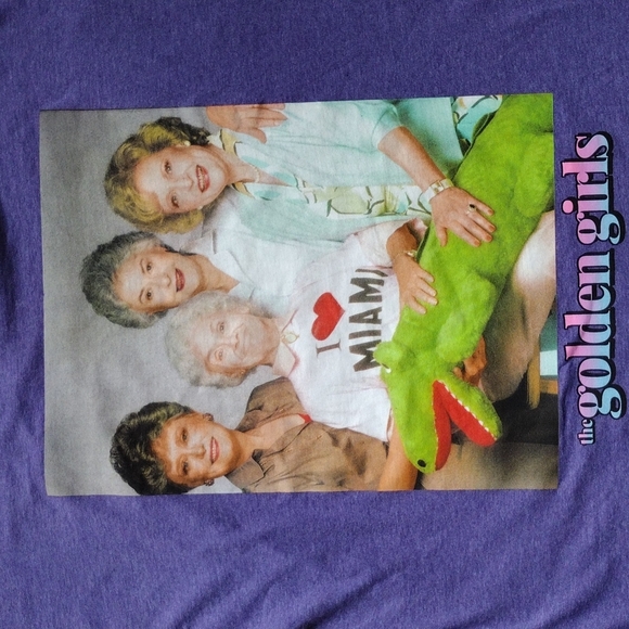 🎯🎯SALE🎯🎯 Golden Girls Purple I ❤️ Miami Top Sz Large - Picture 5 of 6